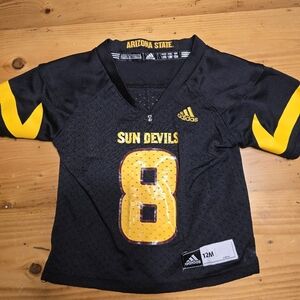 adidas Arizona State Sun Devils NCAA Football Jersey #8 Toddler Kids Size 12m